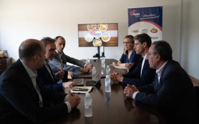Visita del Presidente y la Consejera de Economía, Innovación, Empresa y Trabajo Autónomo del Gobierno de La Rioja